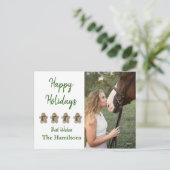 Foto Briefkaart met Gingerbreads (Staand voorkant)