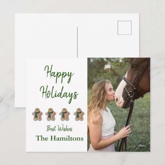 Foto Briefkaart met Gingerbreads (Voorkant / Achterkant)