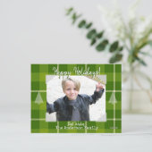 Foto Briefkaart met Green Play Background (Staand voorkant)