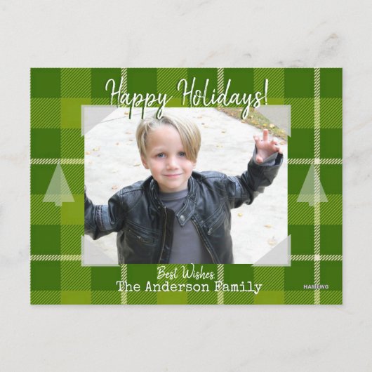 Foto Briefkaart met Green Play Background (Voorkant)