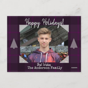 Foto Briefkaart met Paarse achtergrond