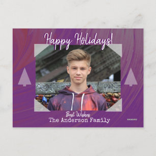 Foto Briefkaart met Paarse achtergrond