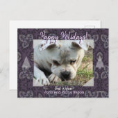 Foto Briefkaart met  Paisley Background (Voorkant / Achterkant)