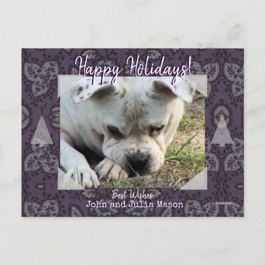Foto Briefkaart met  Paisley Background (Voorkant)