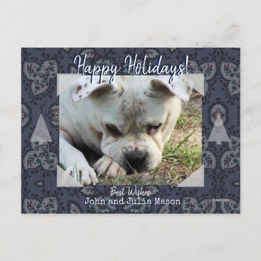Foto Briefkaart met  Paisley Background (Voorkant)