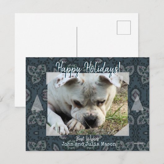 Foto Briefkaart met  Paisley Background (Voorkant / Achterkant)