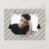 Foto Briefkaart met Stripe Achtergrond (Voorkant)