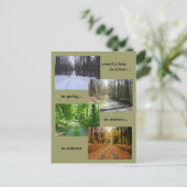 Foto briefkaart 'Seizoenen in het land' (Staand voorkant)