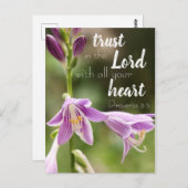 Foto Briefkaart 'Trust in the Lord' (Voorkant / Achterkant)
