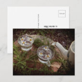  foto | Briefkaart van de Natuur van wilde thee (Voorkant / Achterkant)