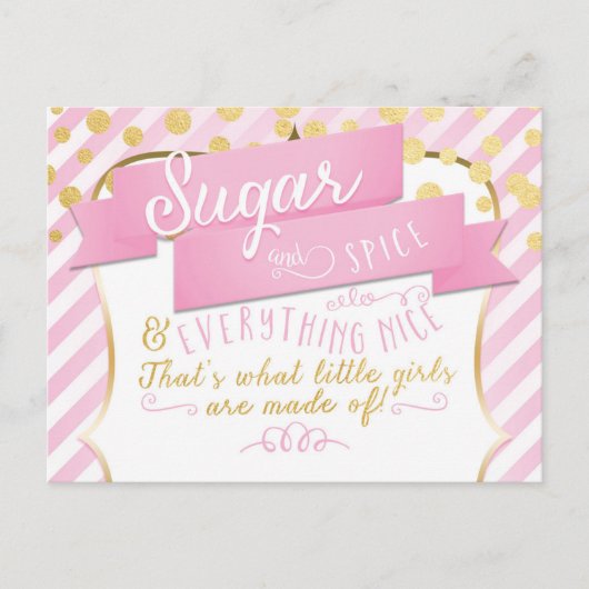 Foto Briefkaart van Sugar & Spice Girls Aankondigi (Voorkant)