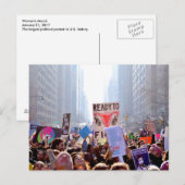 Foto Briefkaart vrouwenmars (Voorkant / Achterkant)