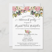 Foto: Bright Flowers Boho Floral Retirement Party Kaart (Voorkant)