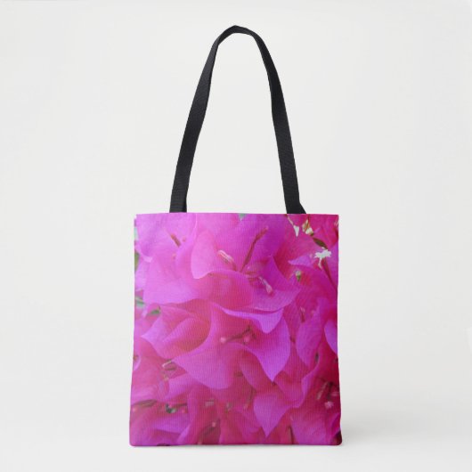 Foto: Bright roze Azalea Floral Tote Bag (Voorkant)