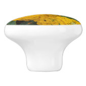 Foto: Bright Yellow Lantana Flowers Keramische Knop (Zijkant)