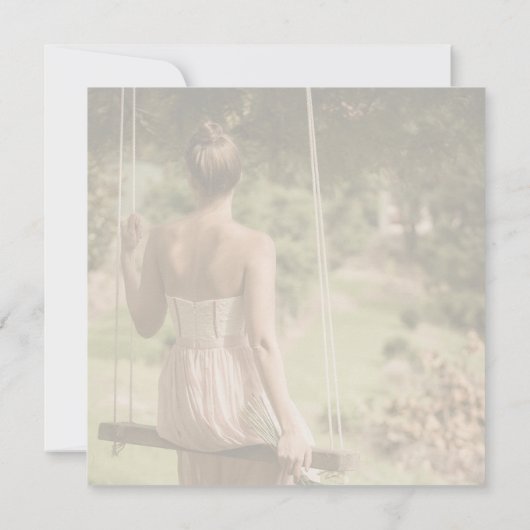 Foto bruids douche uitnodiging (Achterkant)