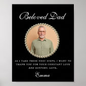 Foto Bruidsgeschenk Vader Bedankgeschenk Poster (Voorkant)