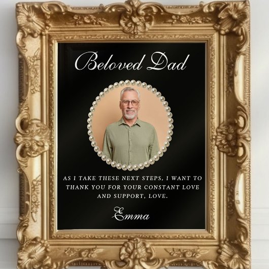 Foto Bruidsgeschenk Vader Bedankgeschenk Poster