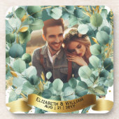 FOTO Bruidsmeisje Gift Maid Honor Moeder bruidegom Bier Onderzetter (Voorkant)