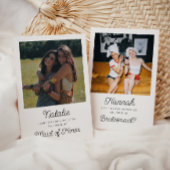 Foto bruidsmeisje voorstel gevouwen Kaart