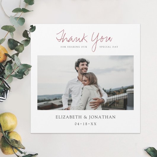 Foto bruiloft Bedankt Magnet