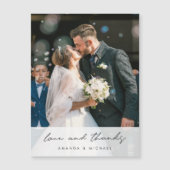 Foto bruiloft Bedankt Magnet (Voorkant)