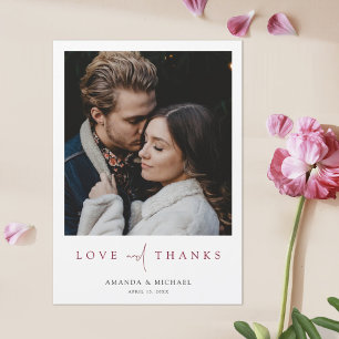 Foto bruiloft Bedankt Magnet met Bourgogne