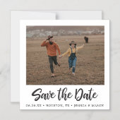 foto-bruiloft bespaart de datum-magneet magnetische uitnodiging (Voorkant)