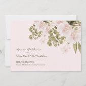 Foto Bruiloft Bewaar de datum Boho Blush Roze Save The Date (Achterkant)