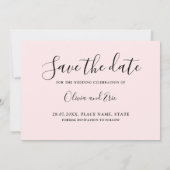 Foto bruiloft bewaar de datumkaart save the date (Achterkant)