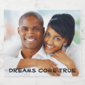 Foto Bruiloft Bruidsfeest Verlovingsfeest Jubileum Bier Etiket (Enkel label)