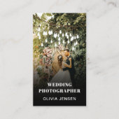 Foto Bruiloft Collage Fotograaf QR Code Lijst Visitekaartje (Voorkant)