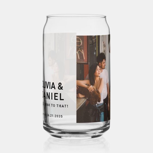 Foto Bruiloft Cups Blikvorm Glas (Rechts)