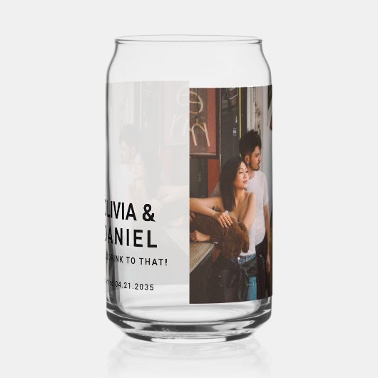 Foto Bruiloft Cups Blikvorm Glas (Links)