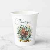 FOTO bruiloft dank u eucalyptus laat cadeau Papieren Bekers (Voorkant)