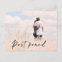 Foto Bruiloft Datum Uitstel Aankondiging Briefkaart