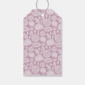 Foto Bruiloft Favor Labels | Bloemenrug Cadeaulabel (Achterkant)