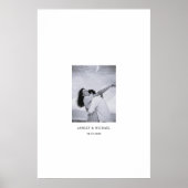 Foto bruiloft gast handtekening poster (Voorkant)