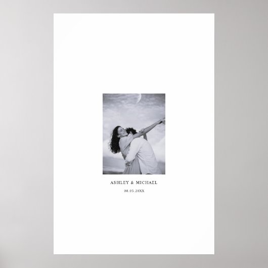 Foto bruiloft gast handtekening poster (Voorkant)