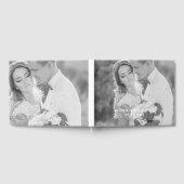 Foto bruiloft gastenboek - witte tekst overlay (Volledig)