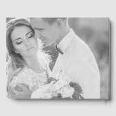 Foto bruiloft gastenboek - witte tekst overlay (Achterkant)