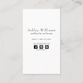 Foto Bruiloft Haar & Make-up Visitekaartje (Achterkant)