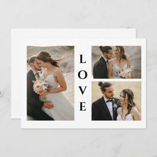 Foto bruiloft Hartelijk dank (Voorkant / Achterkant)