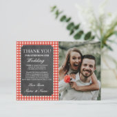 Foto bruiloft Hartelijk dank Bedankkaart (Staand voorkant)