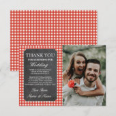 Foto bruiloft Hartelijk dank Bedankkaart (Voorkant / Achterkant)
