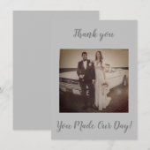 Foto bruiloft Hartelijk dank Bedankkaart (Voorkant / Achterkant)