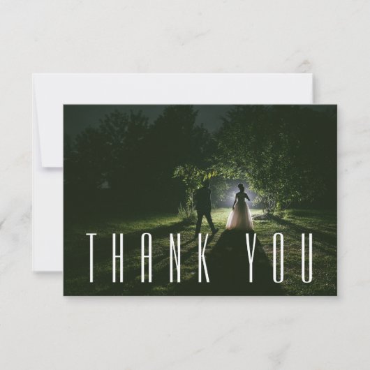 Foto bruiloft Hartelijk dank Bedankkaart (Voorkant)