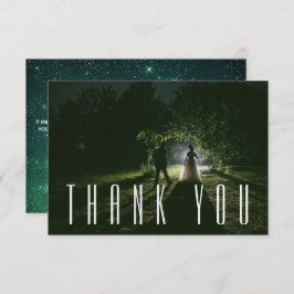 Foto bruiloft Hartelijk dank Bedankkaart