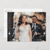 Foto bruiloft Hartelijk dank Briefkaart (Voorkant / Achterkant)