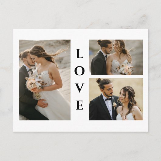 Foto bruiloft Hartelijk dank Briefkaart (Voorkant)